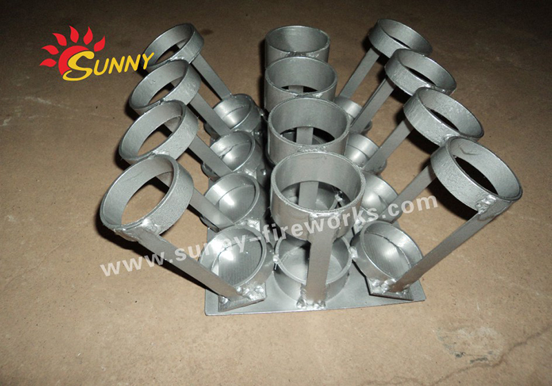 Aluminum roman candles racks